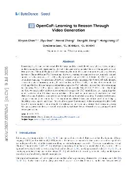 PDF preview for OpenCoF: Learning to Reason Through Video Generation