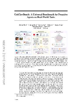 PDF preview for UniClawBench: A Universal Benchmark for Proactive Agents on Real-World Tasks