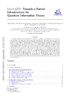 PDF preview for Lean-QIT: Towards a Formal Infrastructure for Quantum Information Theory