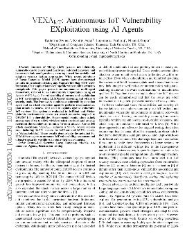 PDF preview for VEXAIoT: Autonomous IoT Vulnerability EXploitation using AI Agents