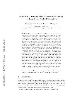 PDF preview for StoryTeller: Training-Free Narrative Grounding for Long-Form Audio Description