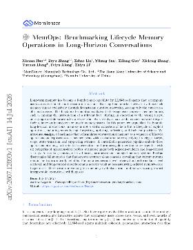 PDF preview for MemOps: Benchmarking Lifecycle Memory Operations in Long-Horizon Conversations