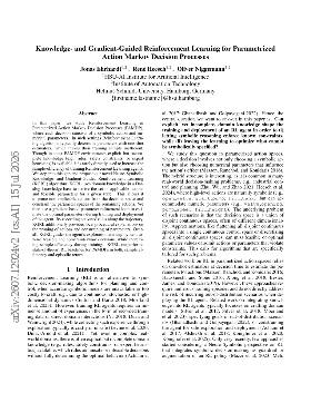 PDF preview for Knowledge- and Gradient-Guided Reinforcement Learning for Parametrized Action Markov Decision Processes