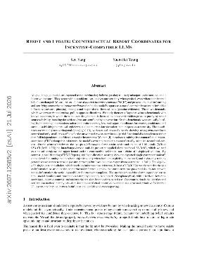 PDF preview for Resist and Update: Counterfactual Report Coordinates for Incentive-Compatible LLMs
