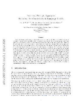 PDF preview for Partition, Prompt, Aggregate: Statistical Self-Consistency in Language Models
