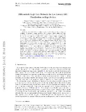 PDF preview for Differentiable Logic Gate Networks for Low-Latency EEG Classification on Edge Devices