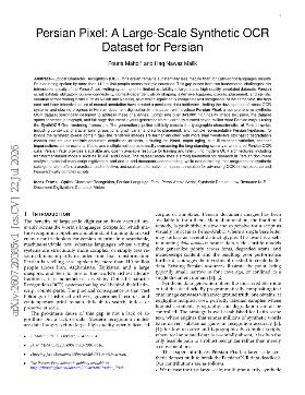 PDF preview for Persian Pixel: A large-scale synthetic OCR dataset for Persian language