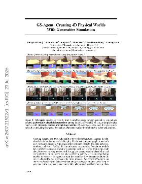PDF preview for GS-Agent: Creating 4D Physical Worlds With Generative Simulation
