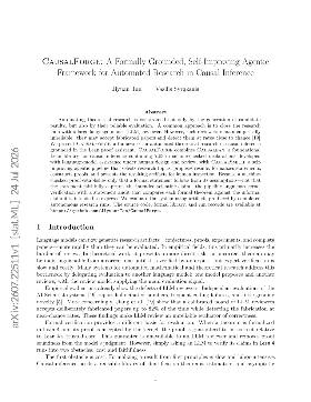 PDF preview for CausalForge: A Formally Grounded, Self-Improving Agentic Framework for Automated Research in Causal Inference