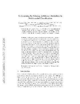 PDF preview for Co-Learning for Missing Arbitrary Modalities in Multi-modal Classification