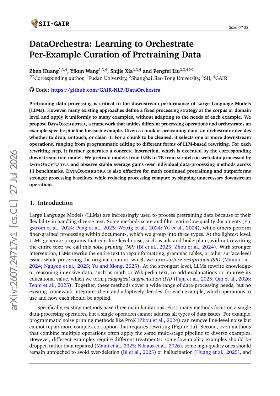 PDF preview for DataOrchestra: Learning to Orchestrate Per-Example Curation of Pretraining Data