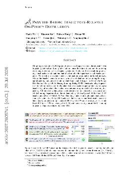 PDF preview for Pass the Baton: Trajectory-Relayed On-Policy Distillation