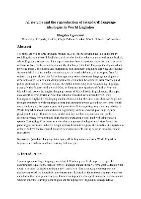 PDF preview for AI systems and the reproduction of (standard) language ideologies in World Englishes