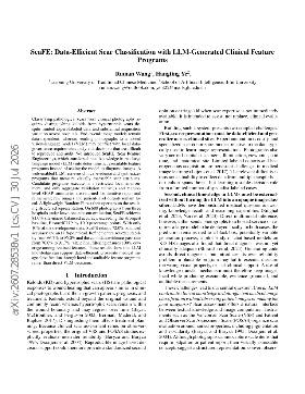 PDF preview for ScaFE: Data-Efficient Scar Classification with LLM-Generated Clinical Feature Programs