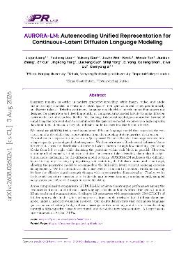 PDF preview for AURORA-LM: Autoencoding Unified Representation for Continuous-Latent Diffusion Language Modeling