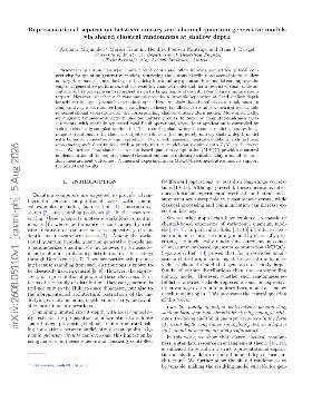 PDF preview for Representational separation between unitary and channel quantum generative models via shared classical randomness at shallow depth