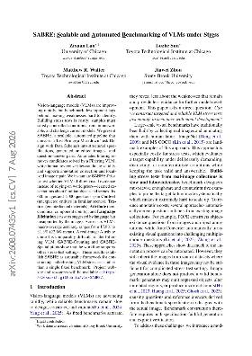 PDF preview for SABRE: Scalable and Automated Benchmarking of VLMs under Stress