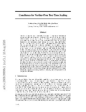 PDF preview for Consilience for Verifier-Free Test-Time Scaling