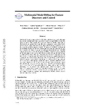 PDF preview for Multimodal Model Diffing for Feature Discovery and Control