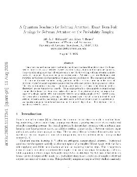 PDF preview for A Quantum Roadmap for Softmax Attention: Exact Born-Rule Analogs for Softmax Attention on the Probability Simplex