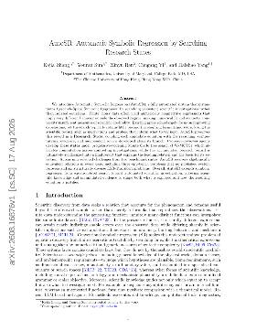 PDF preview for AutoSR: Automatic Symbolic Regression by Searching Research States