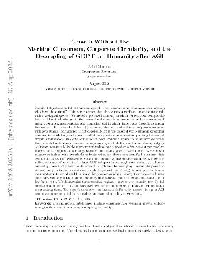 PDF preview for Growth Without Us: Machine Consumers, Corporate Circularity, and the Decoupling of GDP from Humanity after AGI