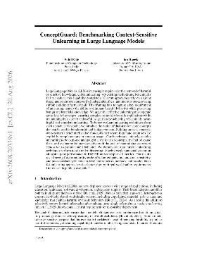 PDF preview for ConceptGuard: Benchmarking Context-Sensitive Unlearning in Large Language Models