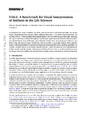 PDF preview for VIALS: A Benchmark for Visual Interpretation of Artifacts in the Life Sciences