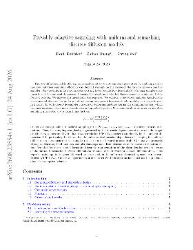 PDF preview for Provably adaptive sampling with uniform and remasking discrete diffusion models