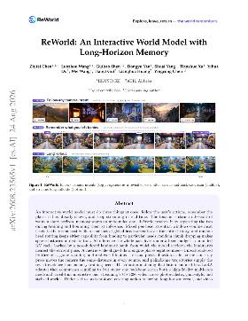 PDF preview for ReWorld: An Interactive World Model with Long-Horizon Memory