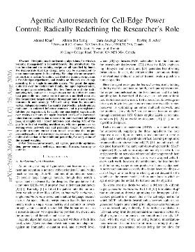 PDF preview for Agentic Autoresearch for Cell-Edge Power Control: Radically Redefining the Researcher's Role