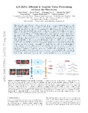 PDF preview for LeVJEPA: Efficient & Scalable Video Pretraining without the Heuristics