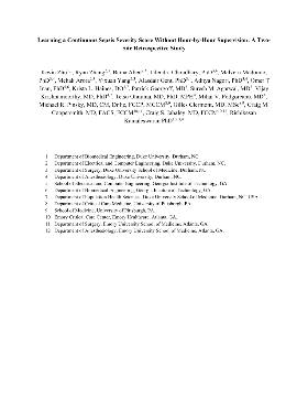 PDF preview for Learning a Continuous Sepsis Severity Score Without Hour-by-Hour Supervision: A Two-Site Retrospective Study