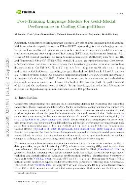 PDF preview for Post-Training Language Models for Gold-Medal Performance in Coding Competitions